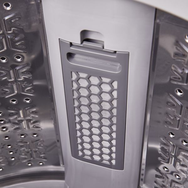 غسالة تورنيدو فوق أوتوماتيك 11 كجم طلمبة سيلفر بكفاءة عالية. Tornado 11KG Top Load Washer Silver with Drain Pump - Smart Performance - TWE-TLN11RSL