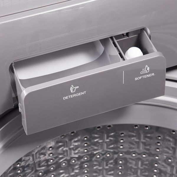 غسالة تورنيدو فوق أوتوماتيك 11 كجم طلمبة سيلفر بكفاءة عالية. Tornado 11KG Top Load Washer Silver with Drain Pump - Smart Performance - TWE-TLN11RSL