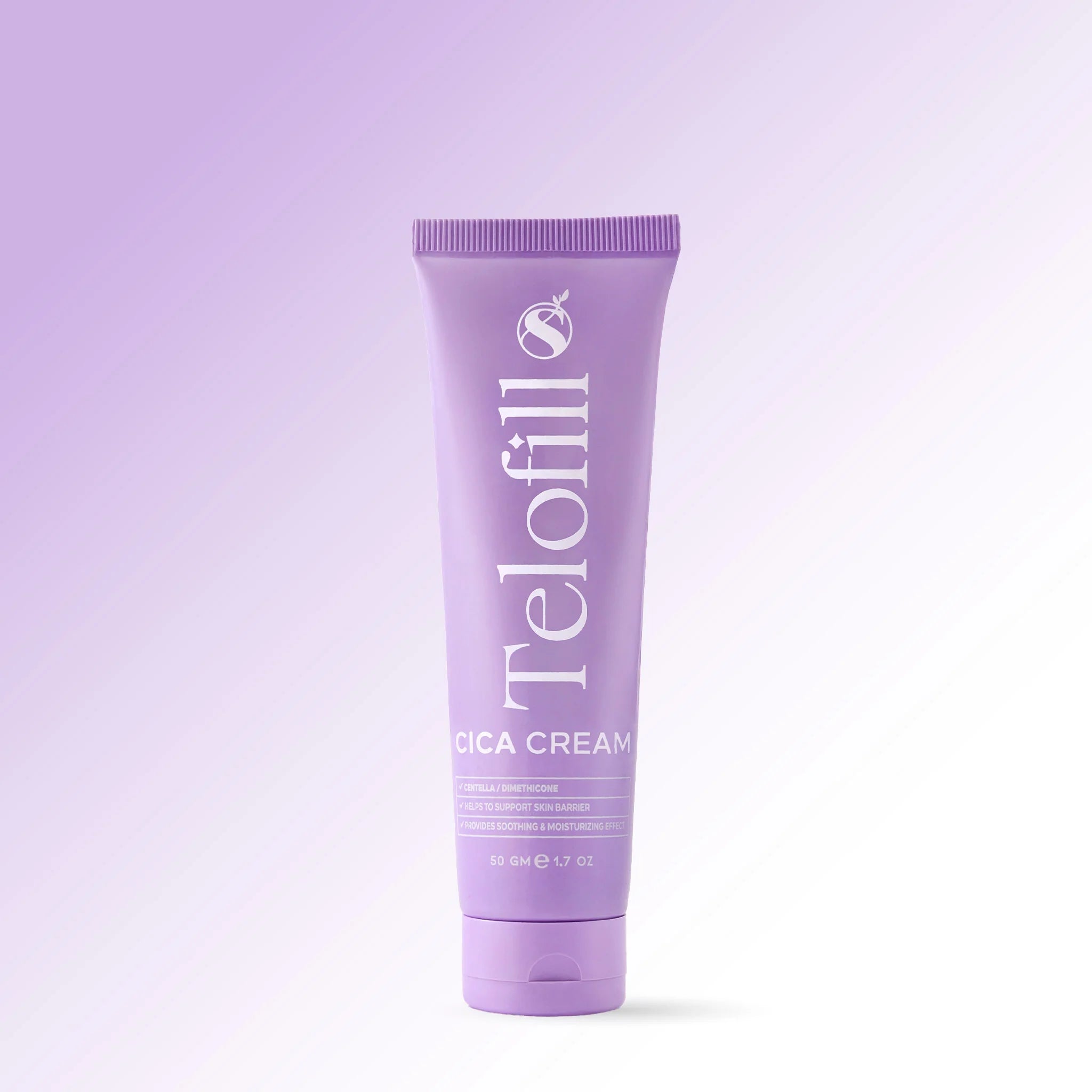 كريم تيلوفيل سيكا يهدئ الاحمرار ويرمم الحاجز الواقي بعمق، Telofill cica cream repairs sensitive skin, restores moisture and reduces irritation effectively.