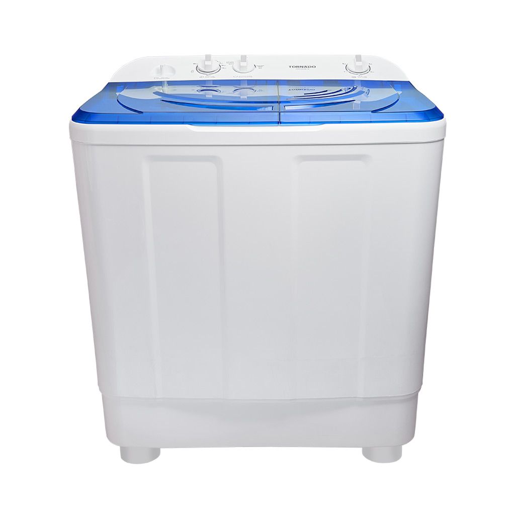 غسالة تورنيدو نصف أوتوماتيك 10 كجم بحوضين وغزل 1200 لفة، عملية وموفرة للوقت، ضمان 5 سنوات.
Tornado semi-automatic washer 10kg, dual tubs, 1200rpm, durable with 5-year warranty.
