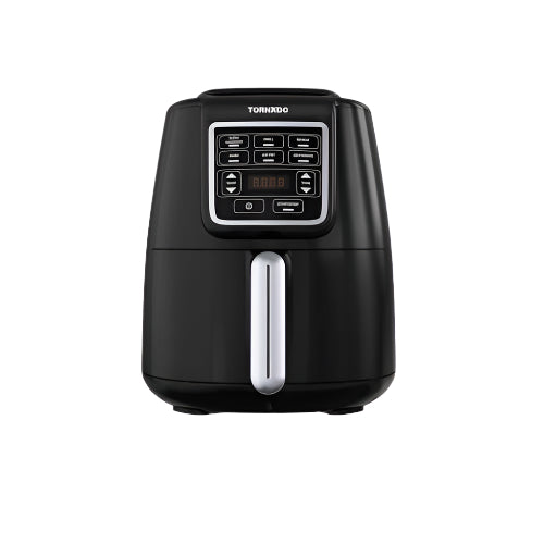 تورنيدو قلاية هوائية 4 لتر 1550 وات بشاشة LED – أداء عالي وسعر مناسب من Cairo Drop مع ضمان سنة وتوصيل سريع | Tornado Air Fryer 4L 1550W LED – Cairo Drop