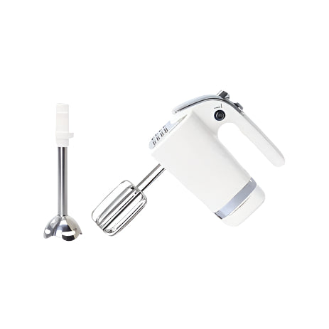 مضرب يدوي تورنيدو 400 وات أبيض HM-400S، أداء قوي وتصميم مريح لتحضير الطعام بسهولة – Tornado Hand Mixer 400W White HM-400S powerful and durable.