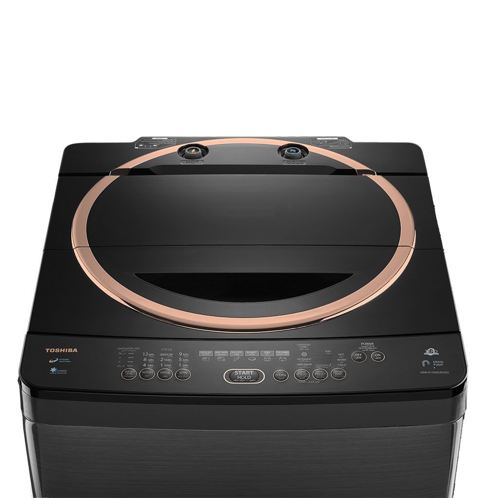 اشترِ غسالة توشيبا فوق اتوماتيك 11 كجم طلمبة مع حلة استانلس وضمان 5 سنوات – Buy Toshiba 11kg top load washer with pump & 5-year warranty from Cairo Drop.