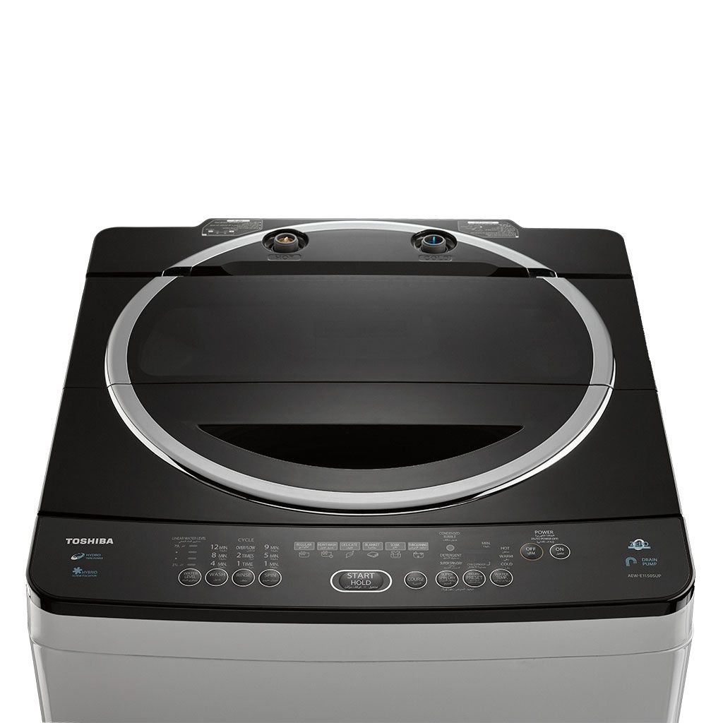 اشترِ غسالة توشيبا فوق اتوماتيك 11 كجم طلمبة مع حلة استانلس وضمان 5 سنوات – Buy Toshiba 11kg top load washer with pump & 5-year warranty from Cairo Drop.
