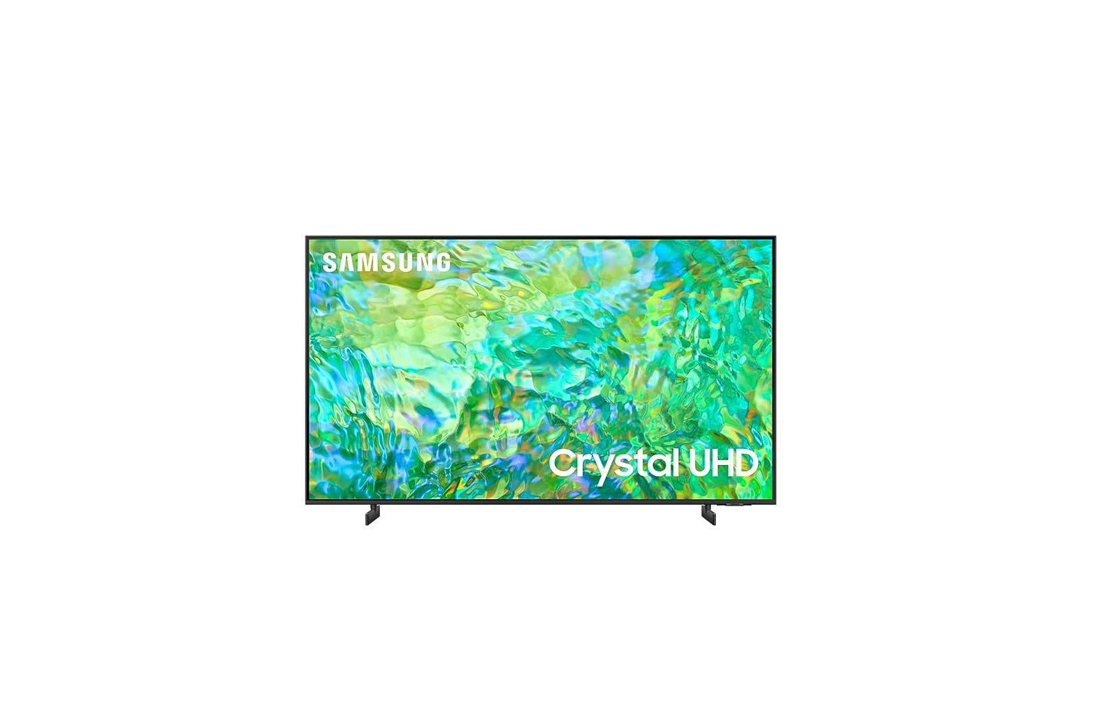 Samsung TV screen, 65 inches, crystal processor, 4K LED quality, model UA65CU8000UXEG, new version, black color