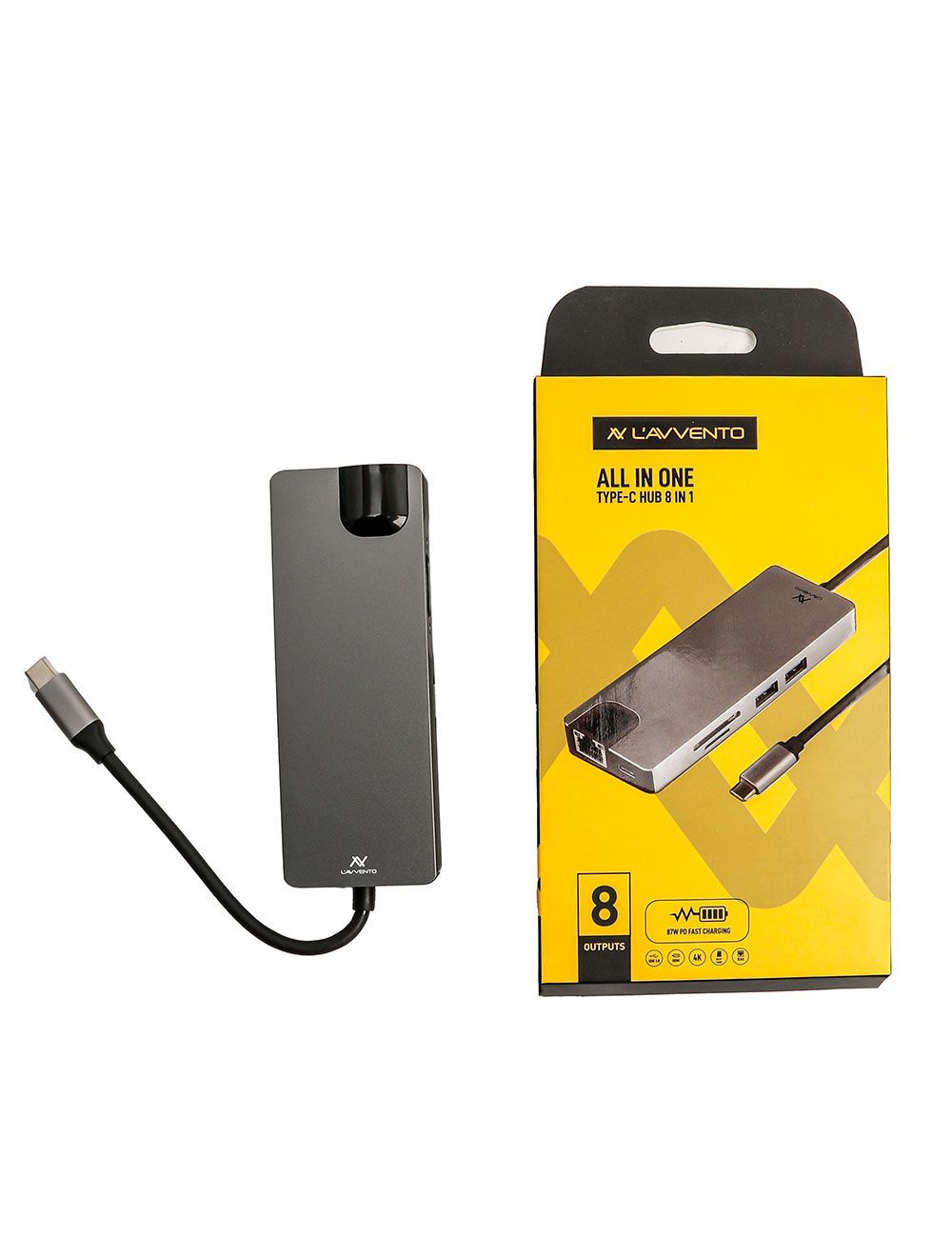 L'AVVENTO US017  لافينتو Type-C US017 كابل 8 في 1