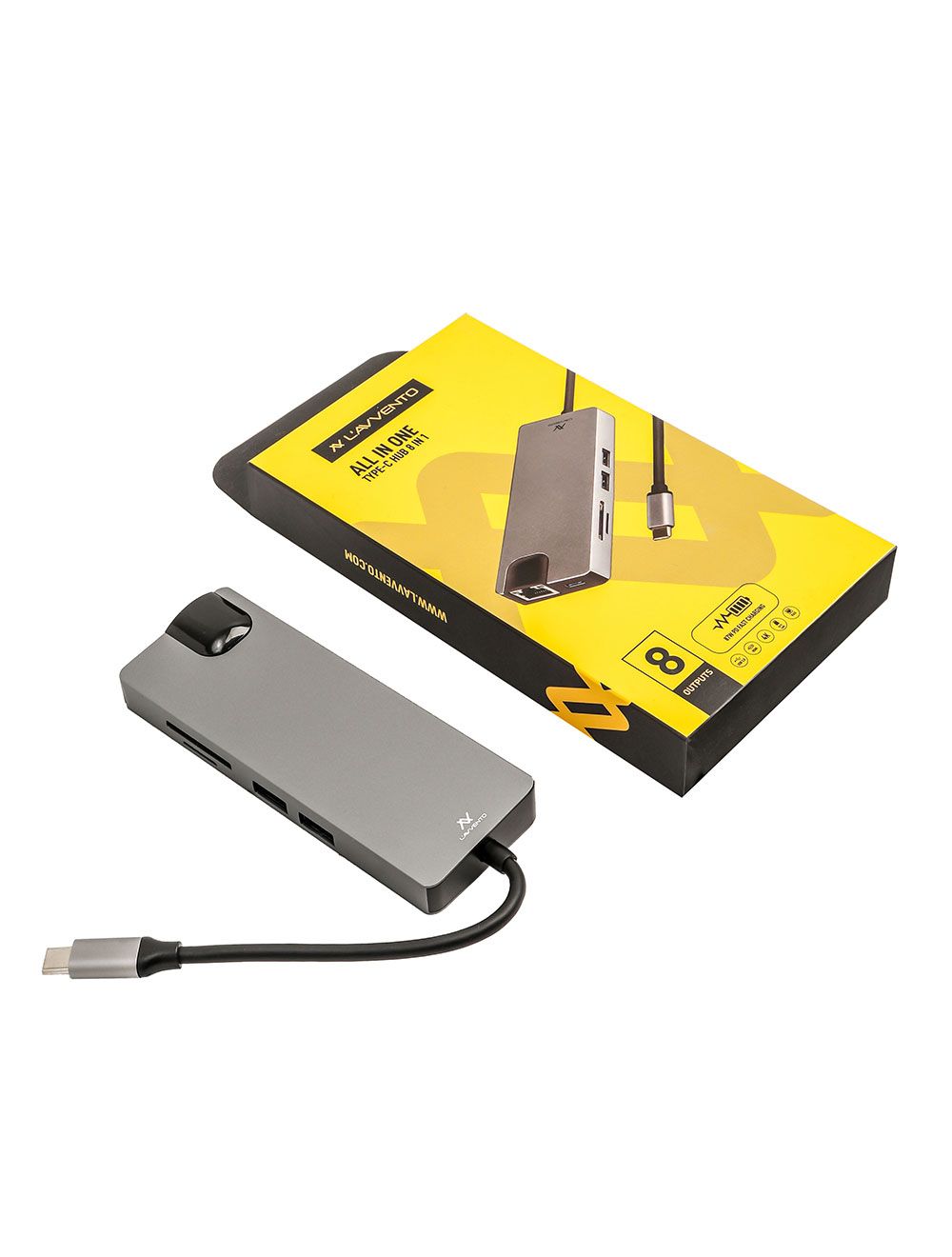 L'AVVENTO US017  لافينتو Type-C US017 كابل 8 في 1