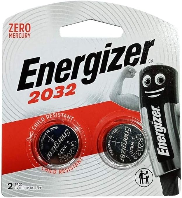 Energizer Coin Battery, 2032 SIMBA, Pack of 2 Blister Card