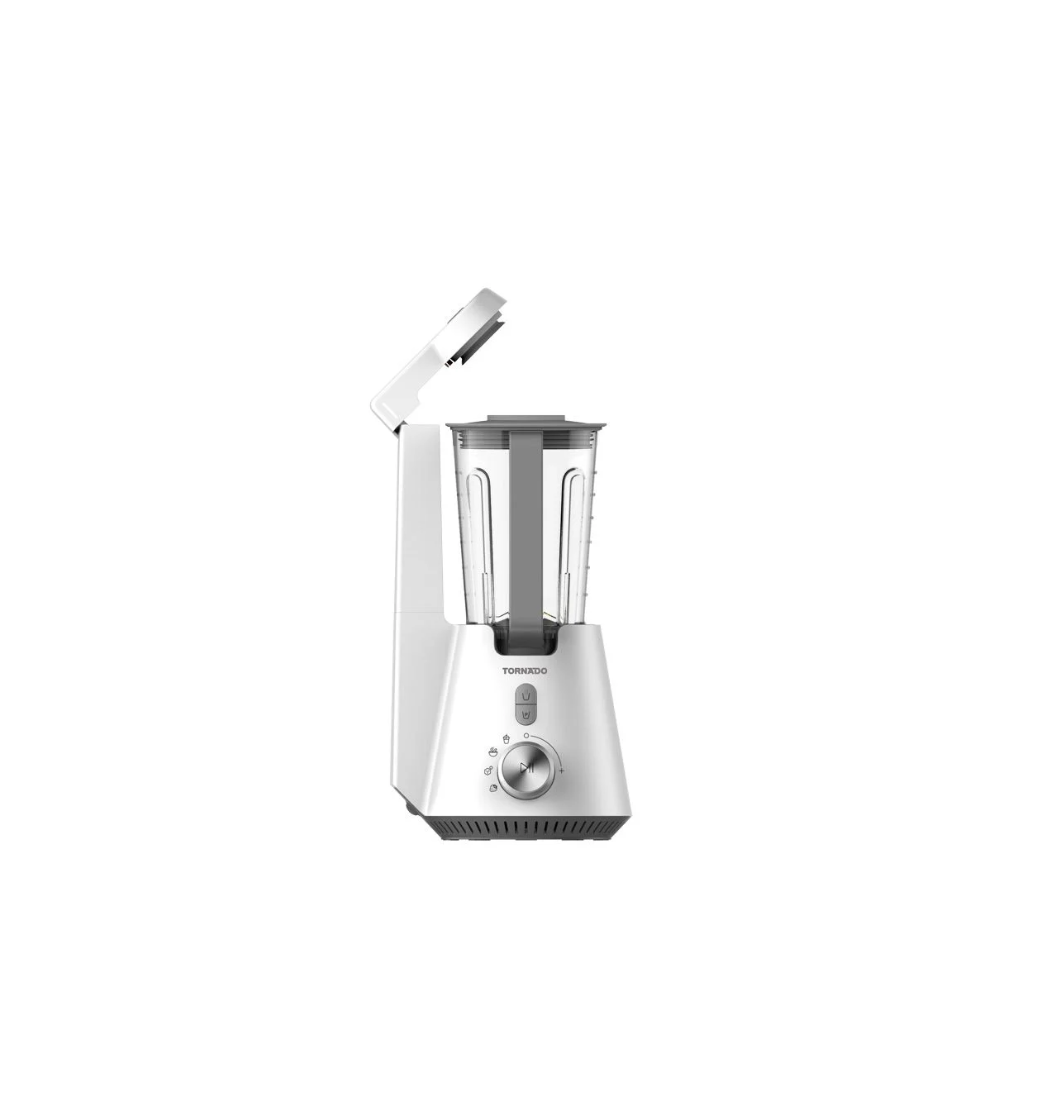 TORNADO Vacuum Blender 1000 Watt 1.5 Liter Extra 0.6 Liter Bottle White TVBL-1000LI