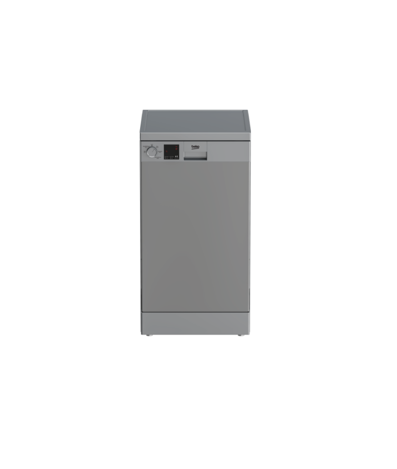 Beko Dishwasher 45 cm 10 PS - 5 Programs Digital - Silver - DVS05020S