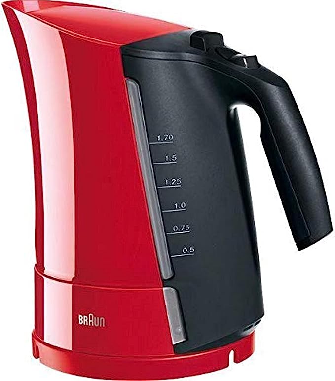 Braun Multiquick 3 Kettle - Red, 1.7 Liter (WK300)