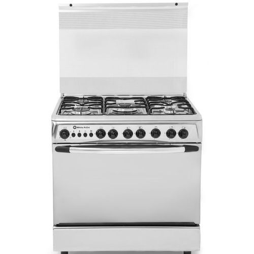 White Point 5 Gas Burners Silver WPGC9060XAM