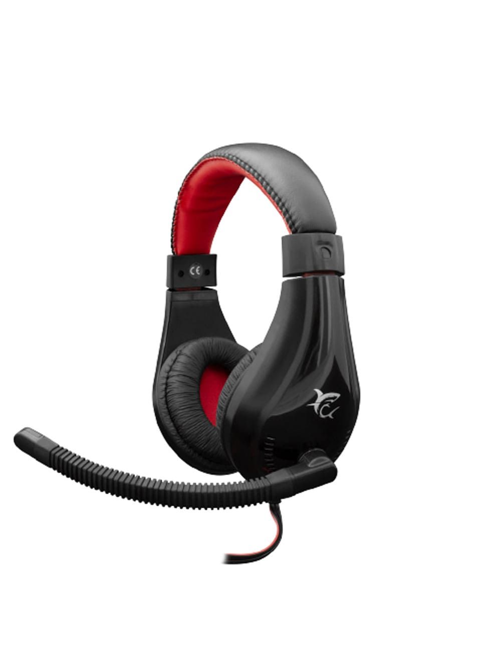 استمتع بصوت قوي مع White Shark Headset GH-2040 Black/Red من Cairo Drop، تصميم مريح، اتصال 3.5mm، وضمان سنة. Gaming comfort & clarity.