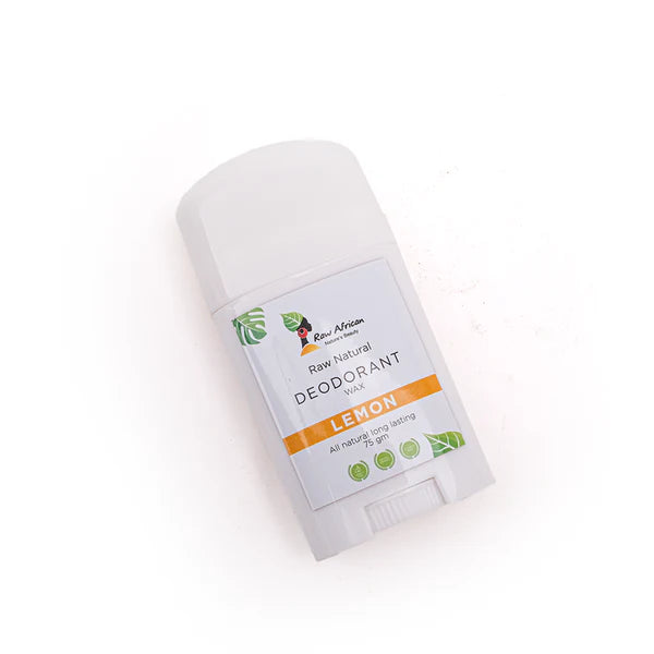 رو أفريكان مزيل عرق بالمسك الأبيض طبيعي 100% يمنحك نضارة طوال اليوم، خالٍ من الألمنيوم والبارابين - Raw African White Musk Deodorant keeps you fresh all day.