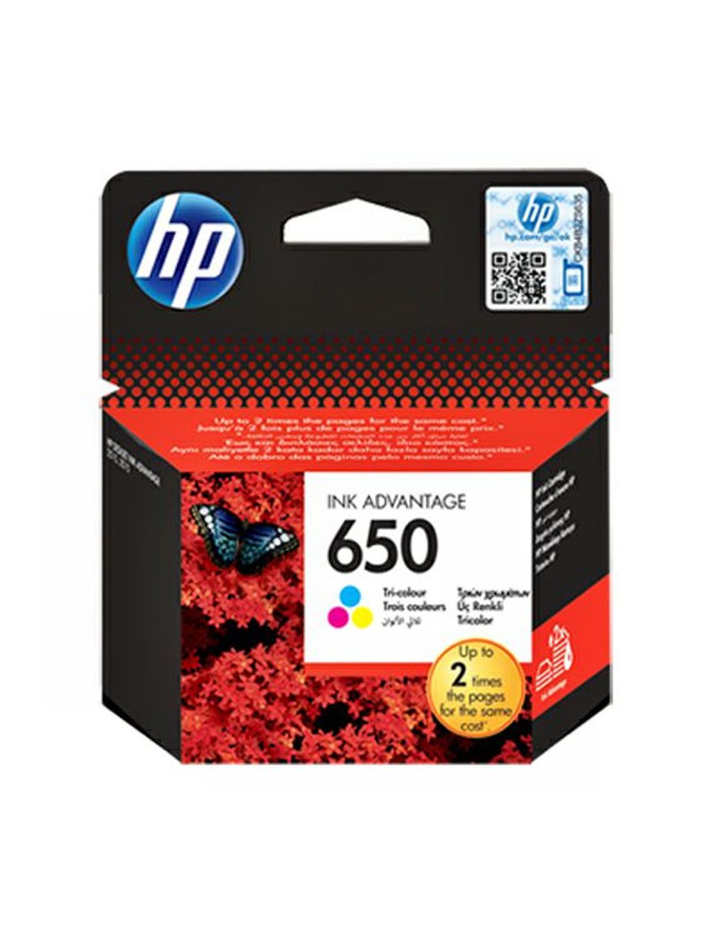 HP 650 Tri-color Original Ink Advantage Cartridge