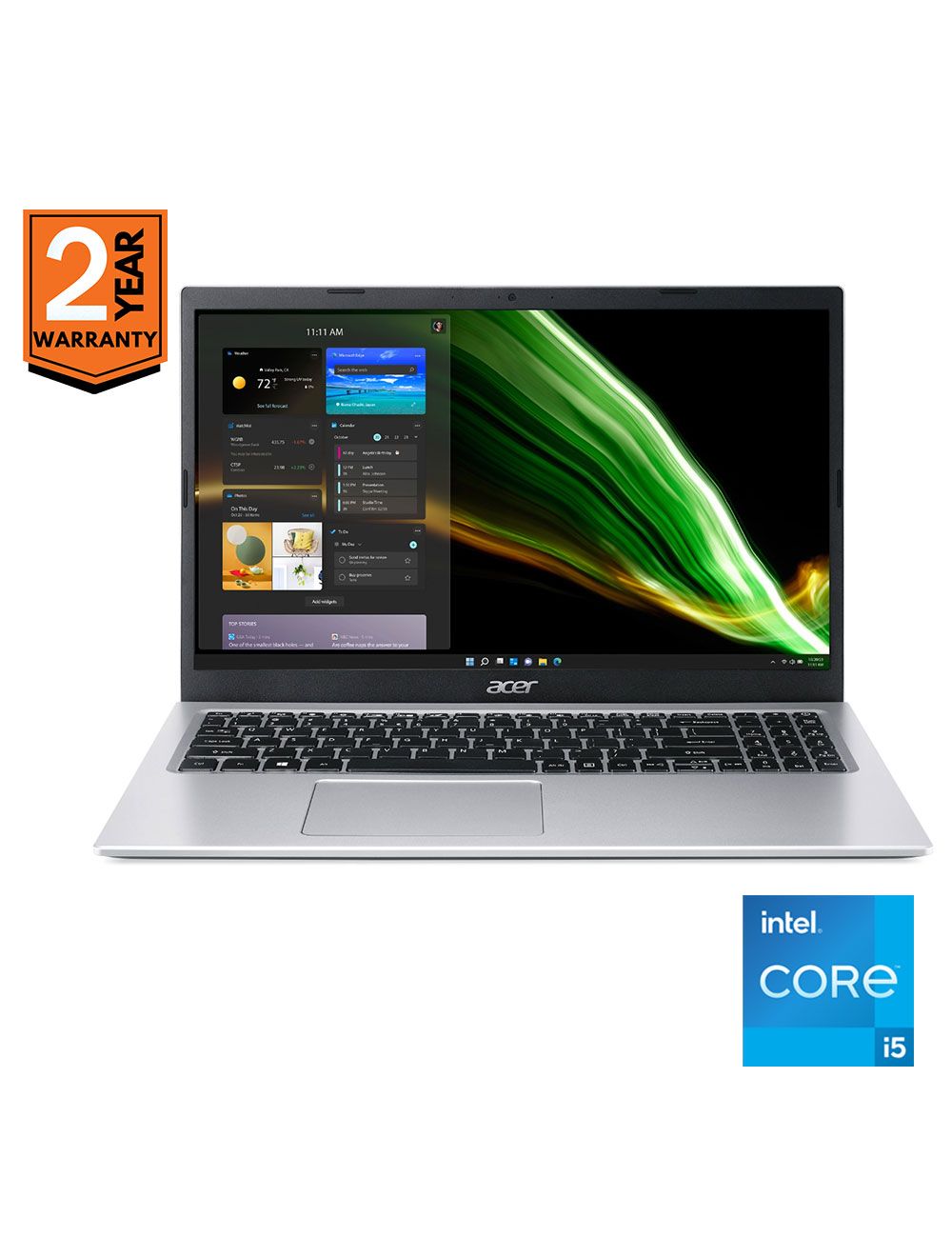 Acer Aspire 3 - Intel?® Core™ i5-1135G7 - 8GB - 1TB - NVIDIA?® GeForce?® MX350 2GB - 15.6"FHD - Silver ZC077