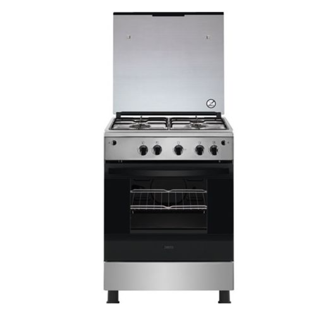 Zanussi gas stove, 4 burners, stainless steel, ZCG61026XA