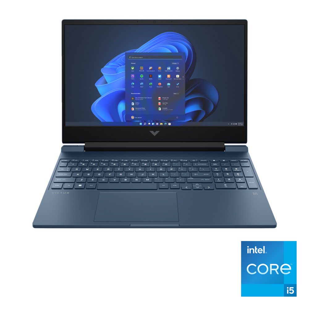 HP Victus 15-fa0087ne - Intel?® Core™ i5-12500H - 8GB RAM - 1TB SSD - NVIDIA?® GeForce?® GTX 1650 4GB graphics - 15.6-inch FHD screen - Windows 11 - Blue