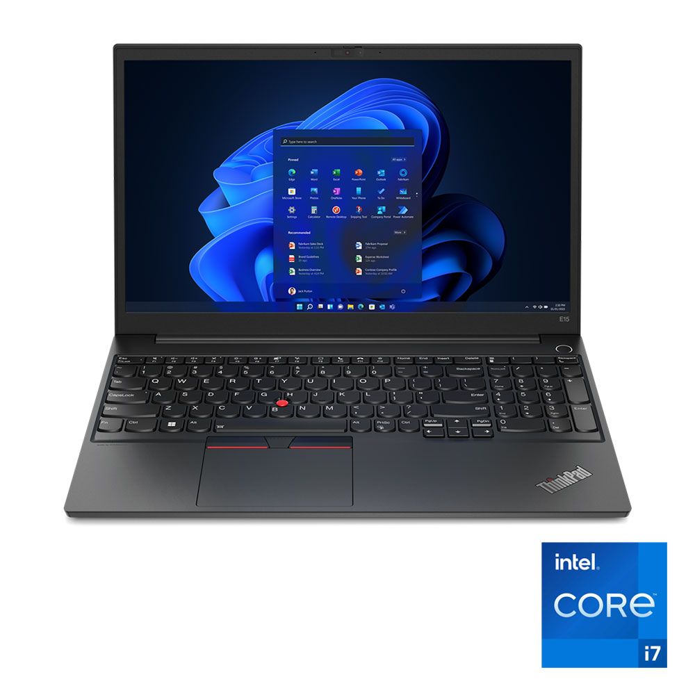 Lenovo ThinkPad E15 Laptop - Intel?® Core i7-1255U - 8GB - 512GB SSD - NVIDIA?® GeForce MX550 2GB - 15.6" FHD - Black