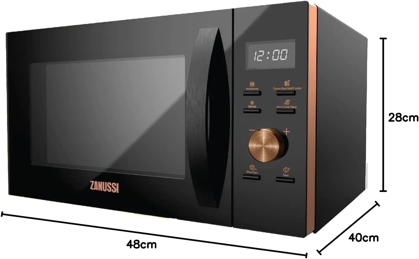 Zanussi Defrost Digital Microwave with Grill 25 Liters ZMC25D59EB