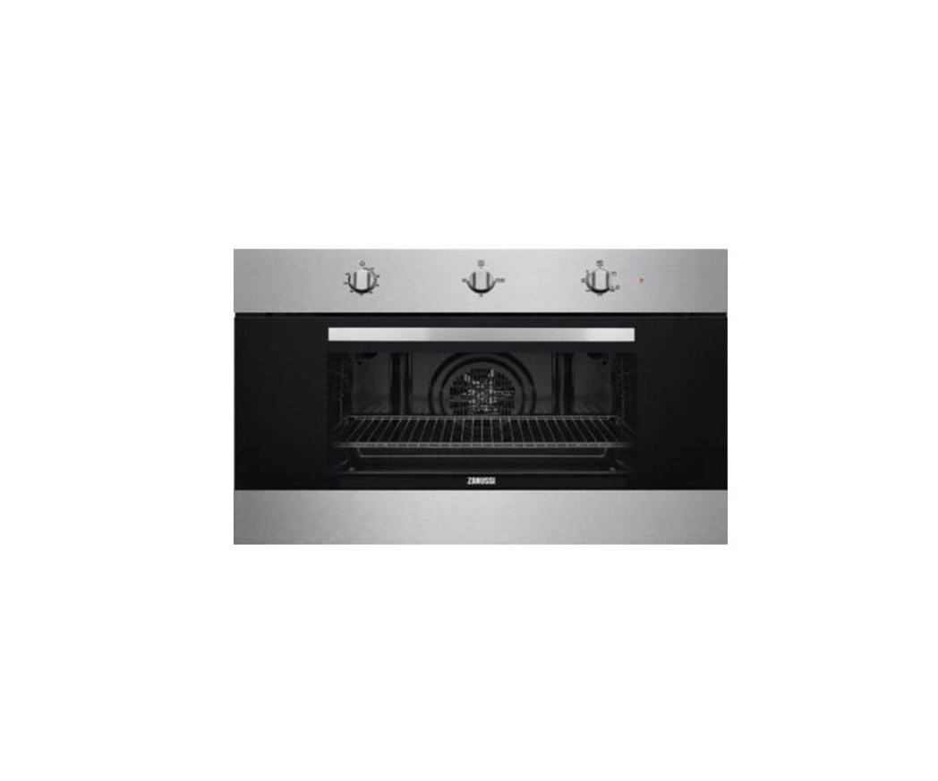 Zanussi oven 90 cm, safety, digital steel oven and grill, gas grill, ZOG9991X