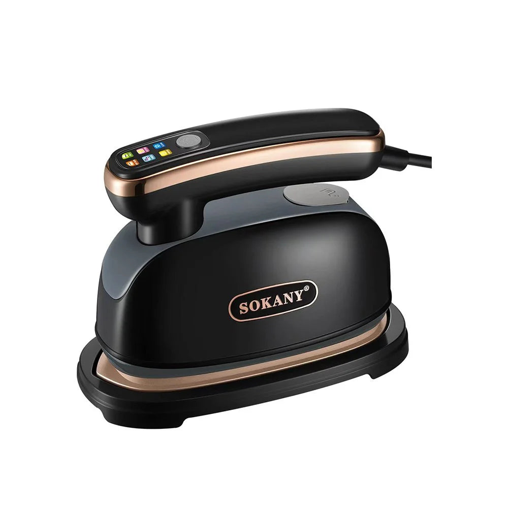 مكواه بخار سكواني 1200 وات للسفر بخزان 200 مل وتحكم مرن – Sokany 1200W travel steam iron compact with multiple modes for easy ironing
