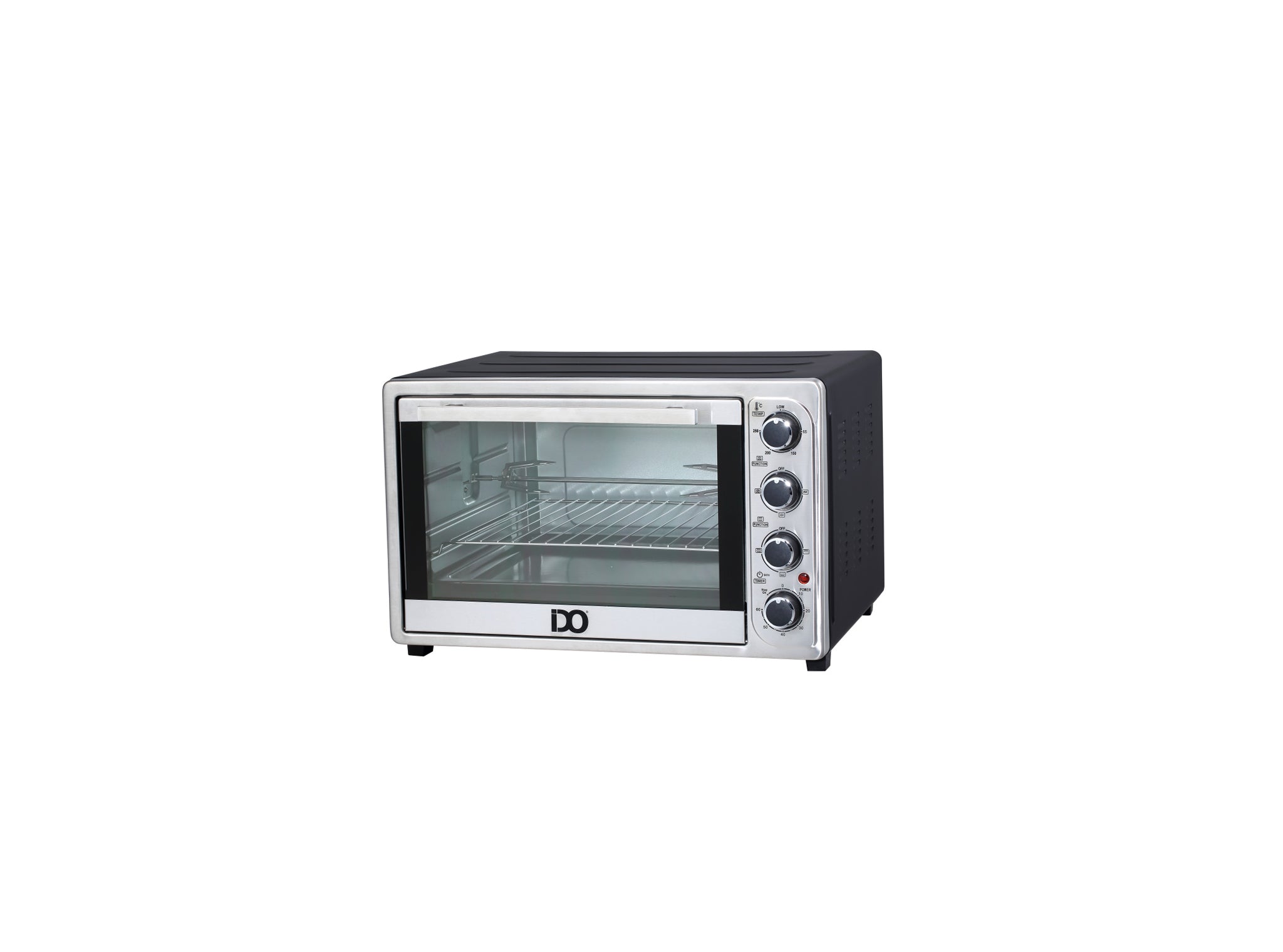 IDO Electric Oven, 50 Liter, 2000 Watt, Black and Silver - TO50DG-SV