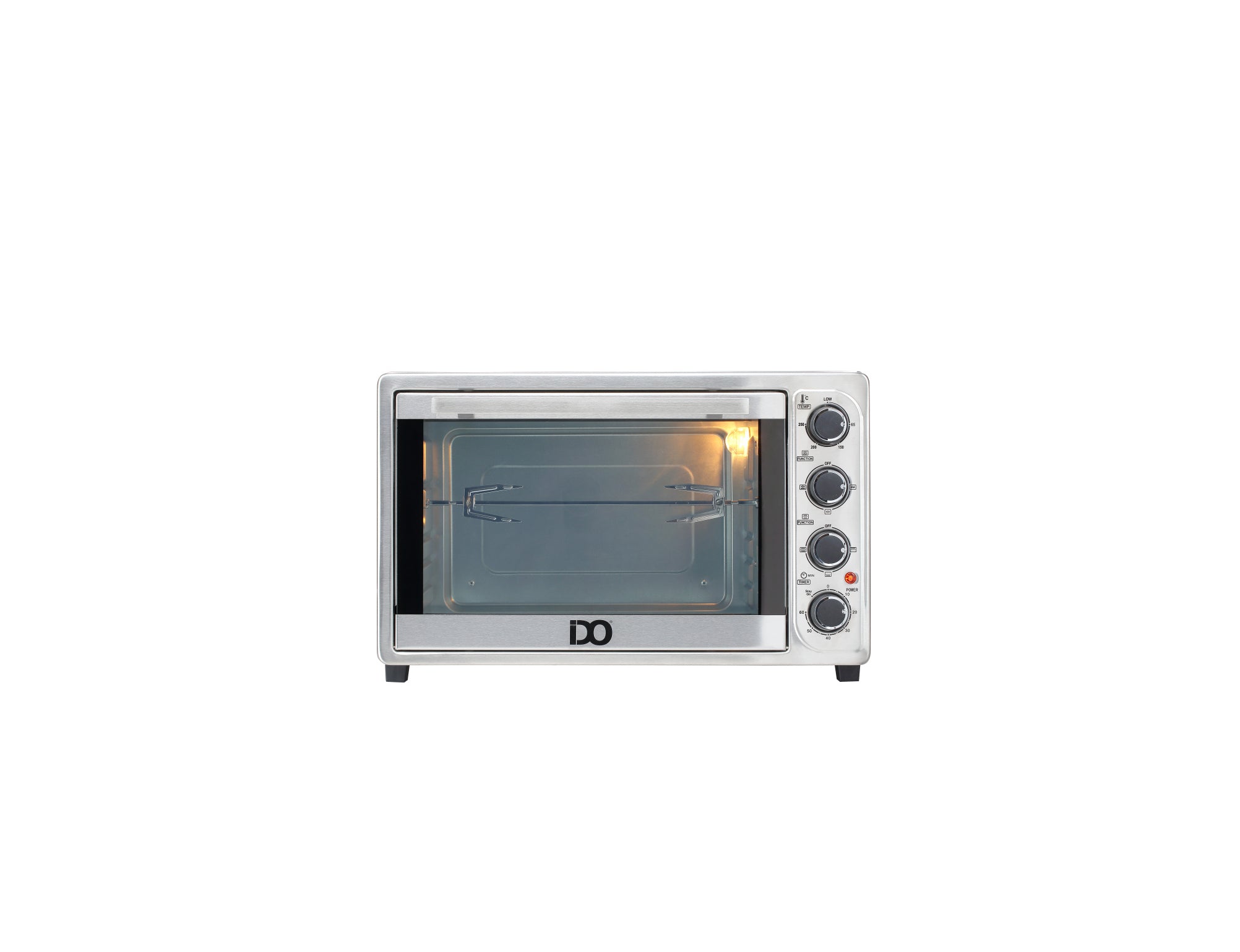 IDO Electric Oven, 50 Liter, 2000 Watt, Black and Silver - TO50DG-SV