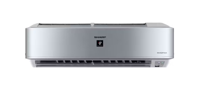 SHARP Split Air Conditioner 1.5 HP Cool Inverter Digital, Plasmacluster, Silver AH-XP12UHE