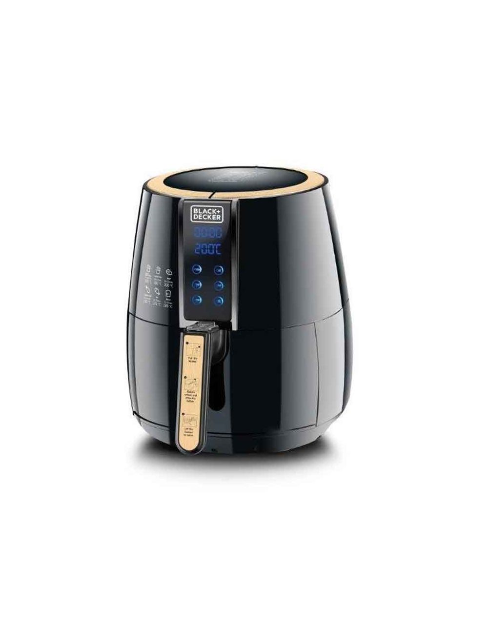 BLACK+DECKER Digital Air Fryer AerOfry - 4 Liter - AF400 - Black