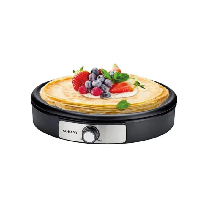 صانع الكريب سوكاني 1500 وات 38 سم لتحضير الكريب بسهولة مع قدرة تسخين قوية | Sokany crepe maker 1500W 38cm electric crepe machine for fast cooking.