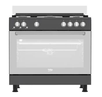 Beko Gas Cooker, 5 Burners, 90 cm GGR 15115 DX NA
