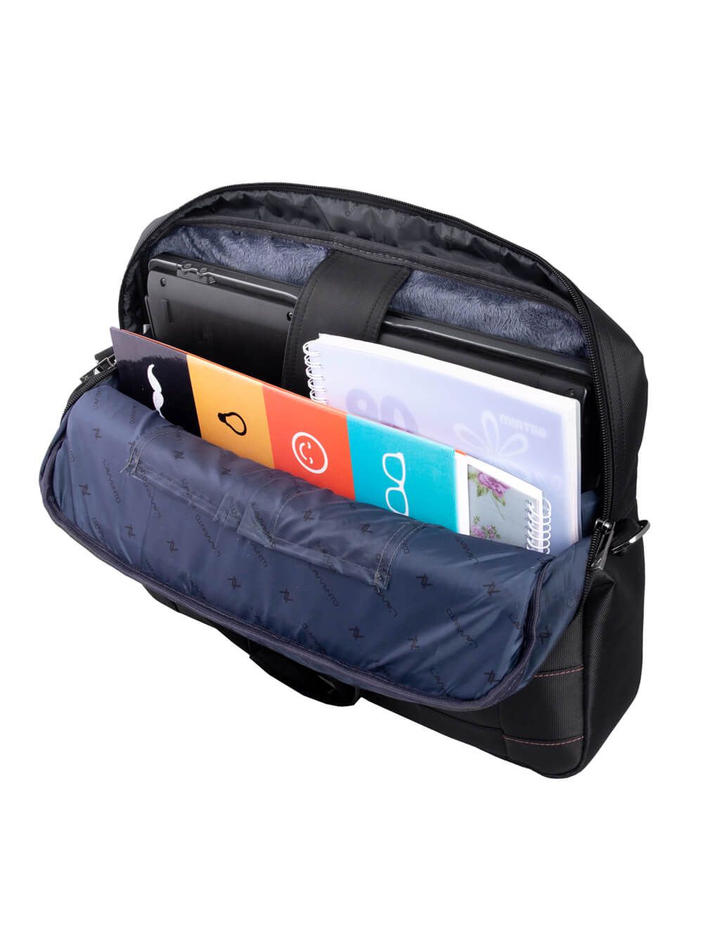 L'avvento (BG786) Business Laptop Shoulder Bag fits up to 15.6" - Black