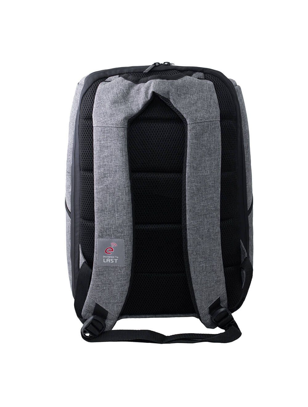 Etrain Laptop Backpack Made by High Quality Nylon Material, Fits Up to 15.6 Gray