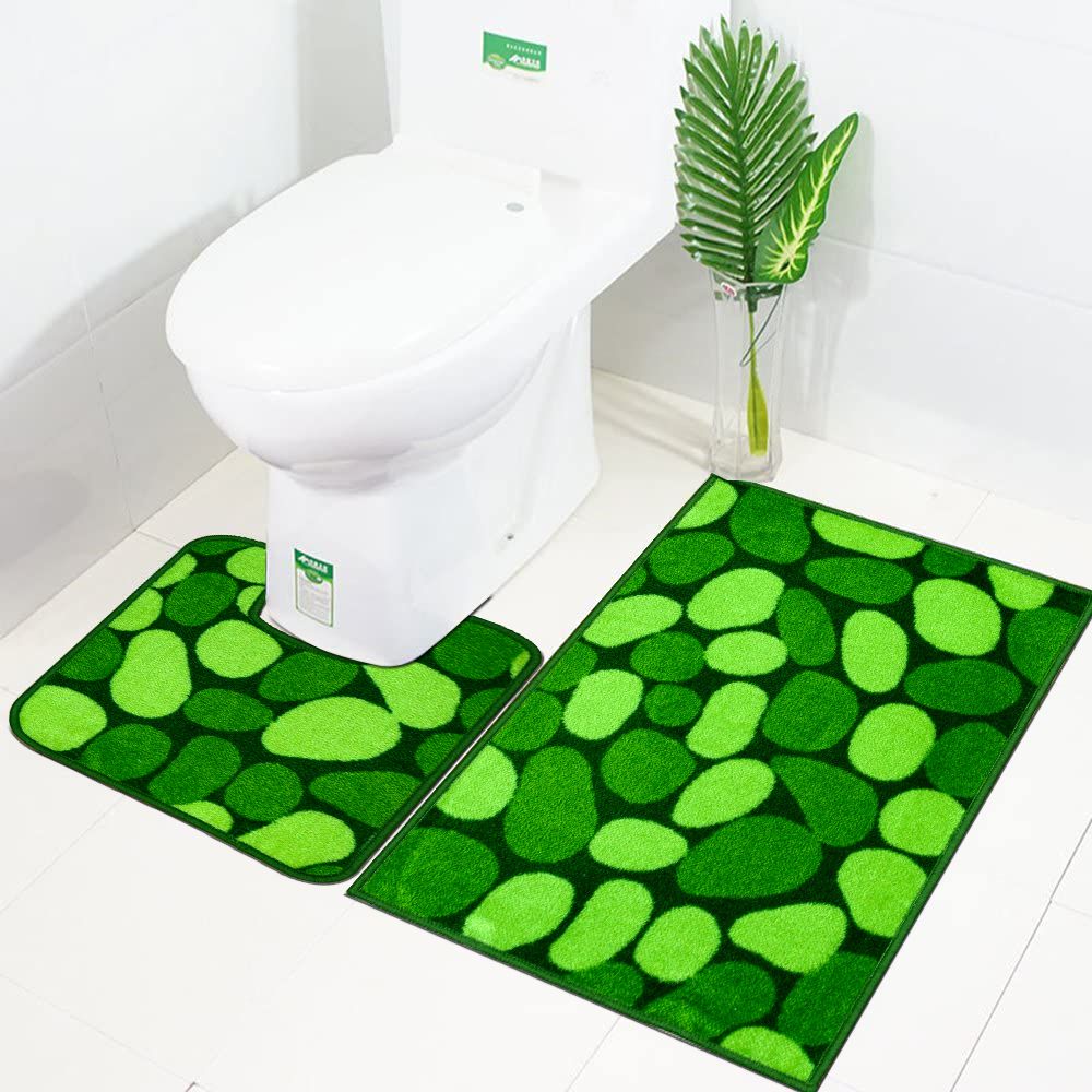 Essna collection of bath mats set consist of two pieces size: 45x50+50x80.سجاد اطقم حمام ماك كاربت النساجون الشرقيون