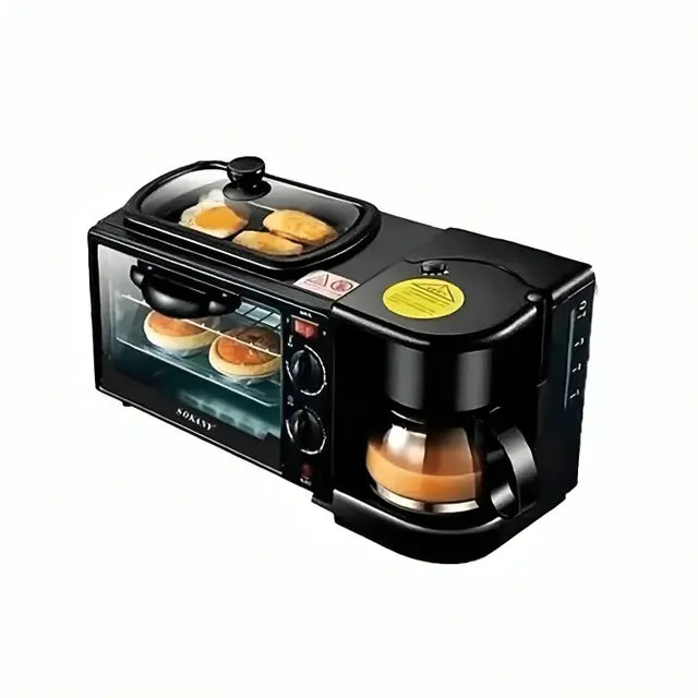 محضر فطار سوكاني 1250 وات 3 في 1 عملي | SOKANY 1250W Breakfast Maker SK-145 oven grill coffee machine for daily use