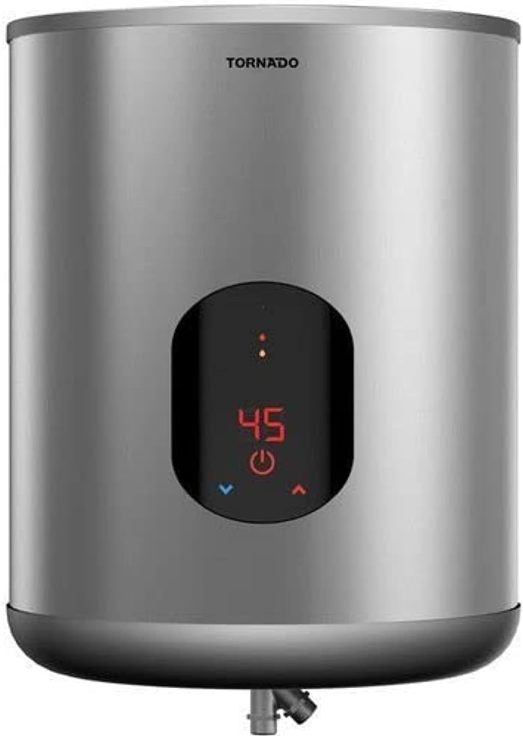 Tornado Electric Water Heater 45 Liters, Digital, Silver: EWH-S45CSE-S