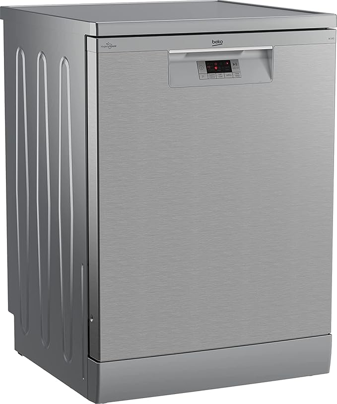 Beko Dishwasher 14 persons, 5 programs, Full Size 60 cm, half load & steam - BDFN15420S