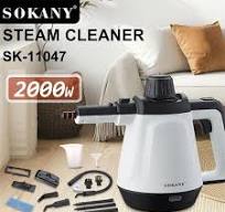 جهاز تنظيف بخار سوكاني 1200 وات سعة 450 مل مع ملحقات متعددة لتنظيف الأسطح بسهولة | Sokany Steam Cleaner 1200W 450ml for powerful home cleaning.