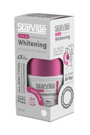 Starville Roll On Lightening & Deodorant with Coconut Scent