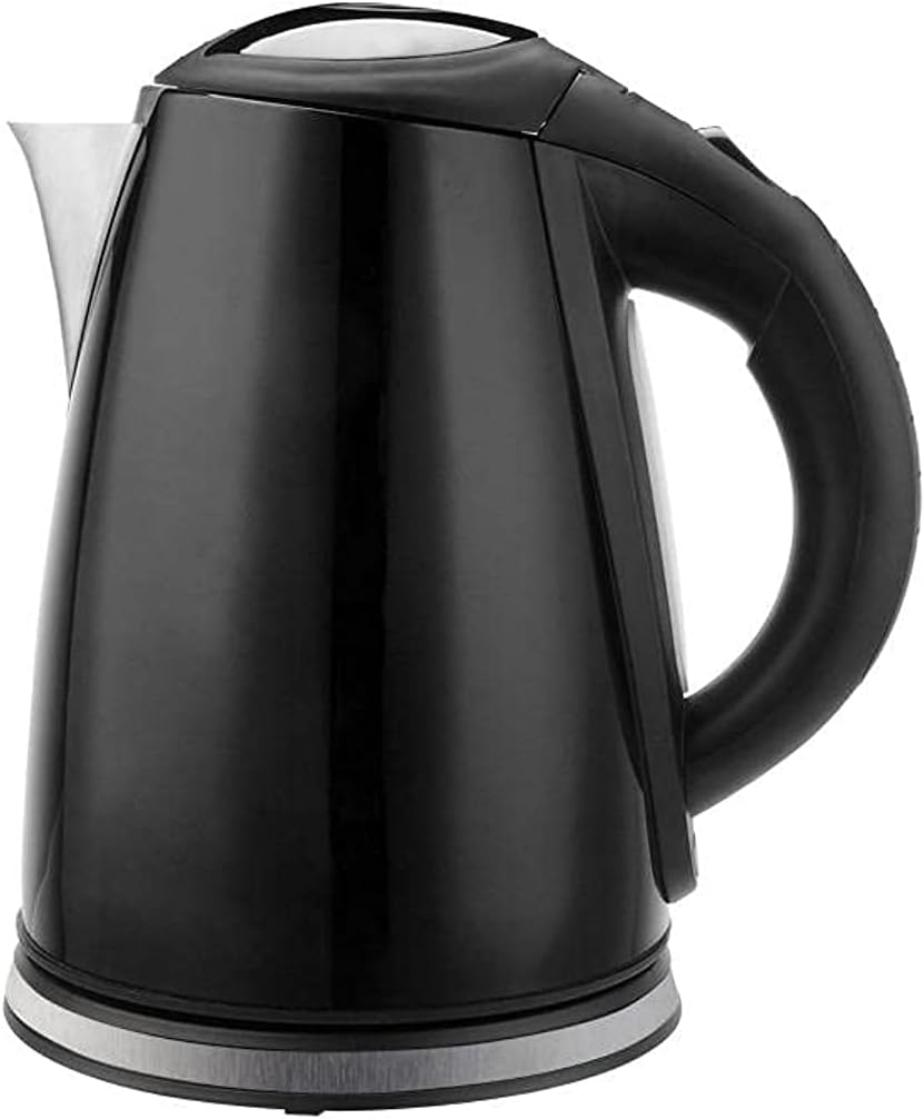 TORNADO Stainless Steel Kettle 1.8 Liter, 1850-2200 Watt In Black Color TKS-2218 B