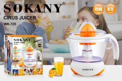 عصاره سوكاني 45 وات سعة 0.7 لتر عملية | SOKANY 45W Citrus Juicer 0.7L with dual rotation for fresh juice daily