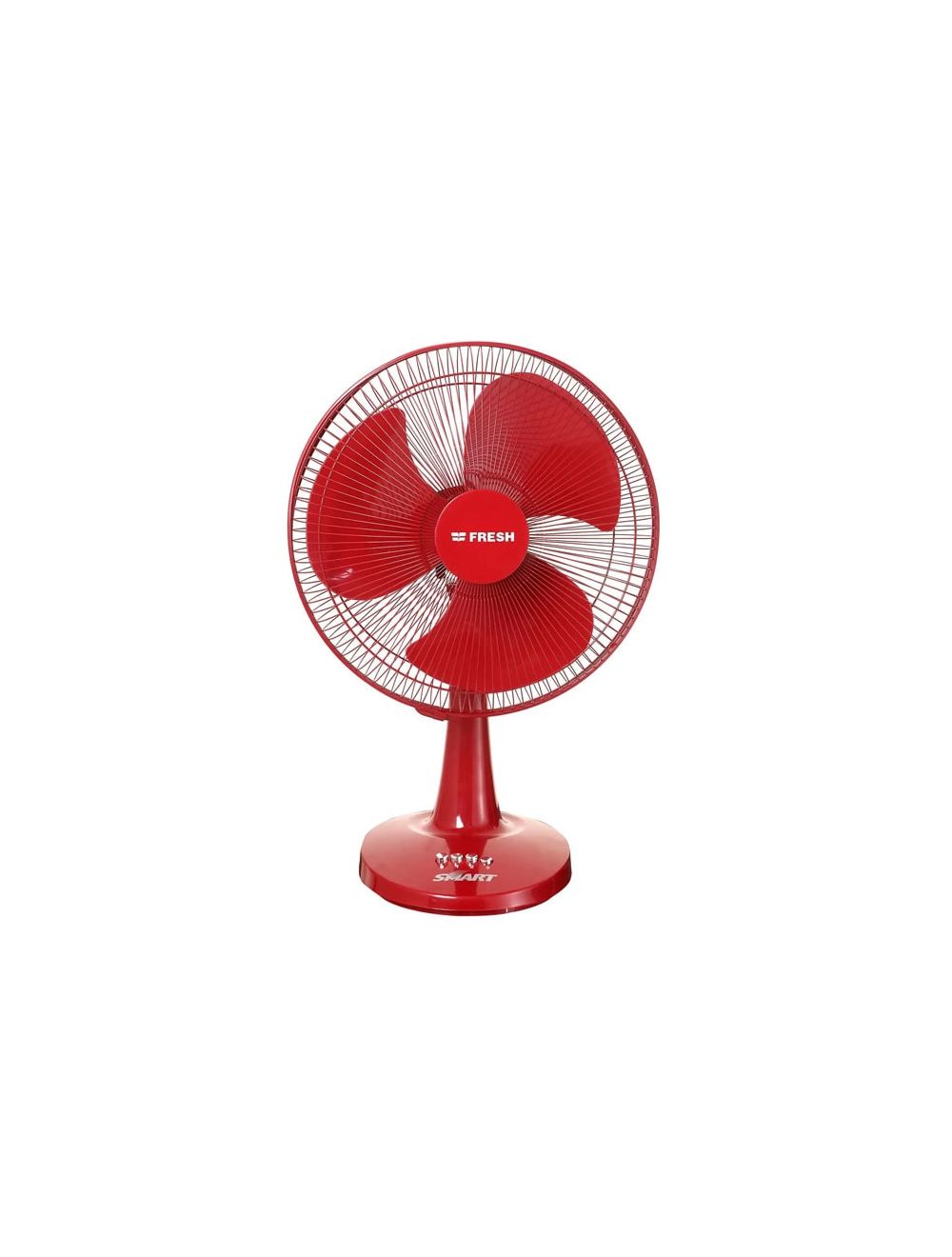 Fresh Fan Desk Smart 16 Inch With 3 Speed and 3 Blades - Red