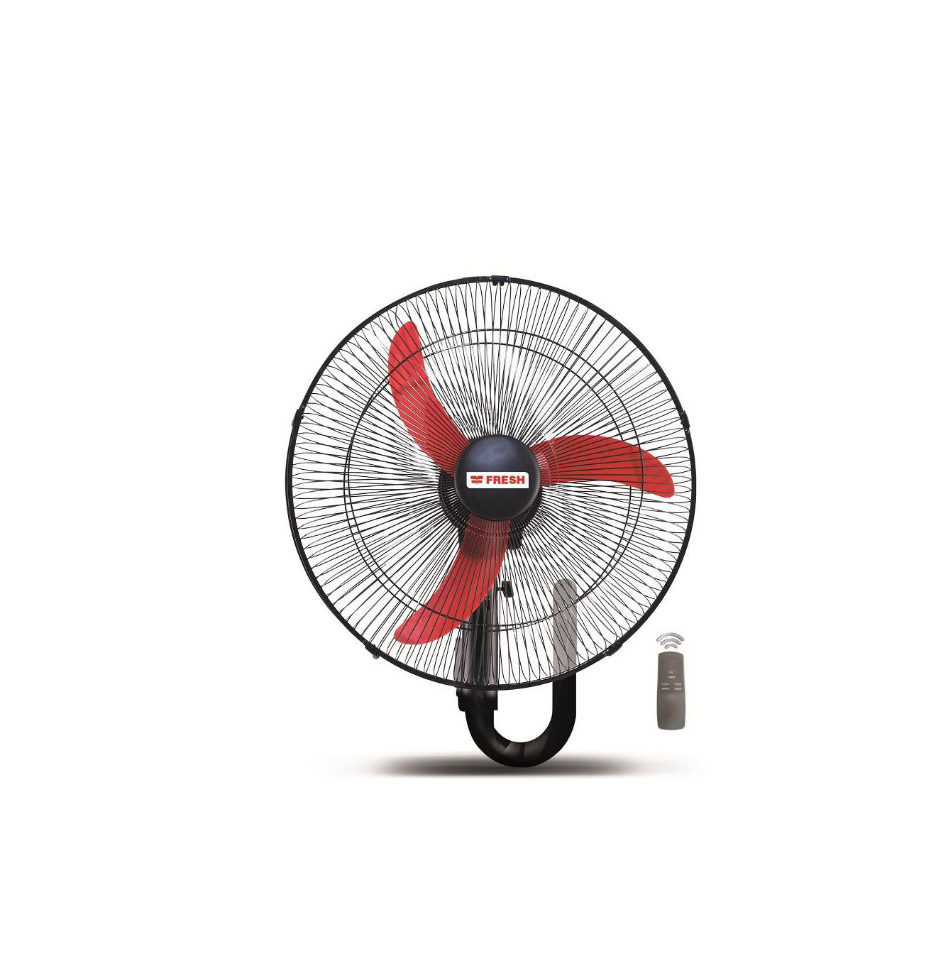 Fresh shabah wall fan 18 inch black/red