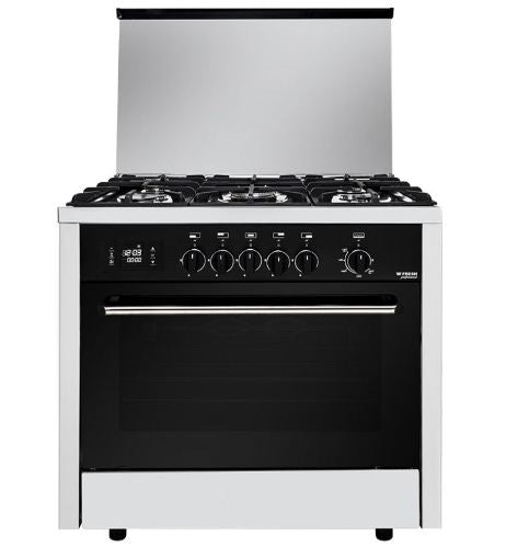 بوتجاز فريش 5 شعلة 90 سم ستانلس ستيل تصميم بروفشنال مناسب للمطابخ الكبيرة Fresh Gas Cooker 5 Burners 90cm Stainless Steel.