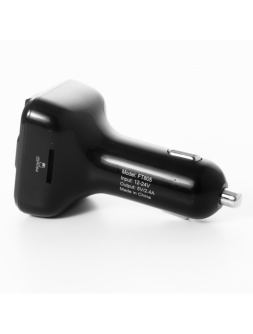 2B Bluetooth Car FM Transmitter With 2.4A Car Charger and LED screen and USB output Supports USB/SD