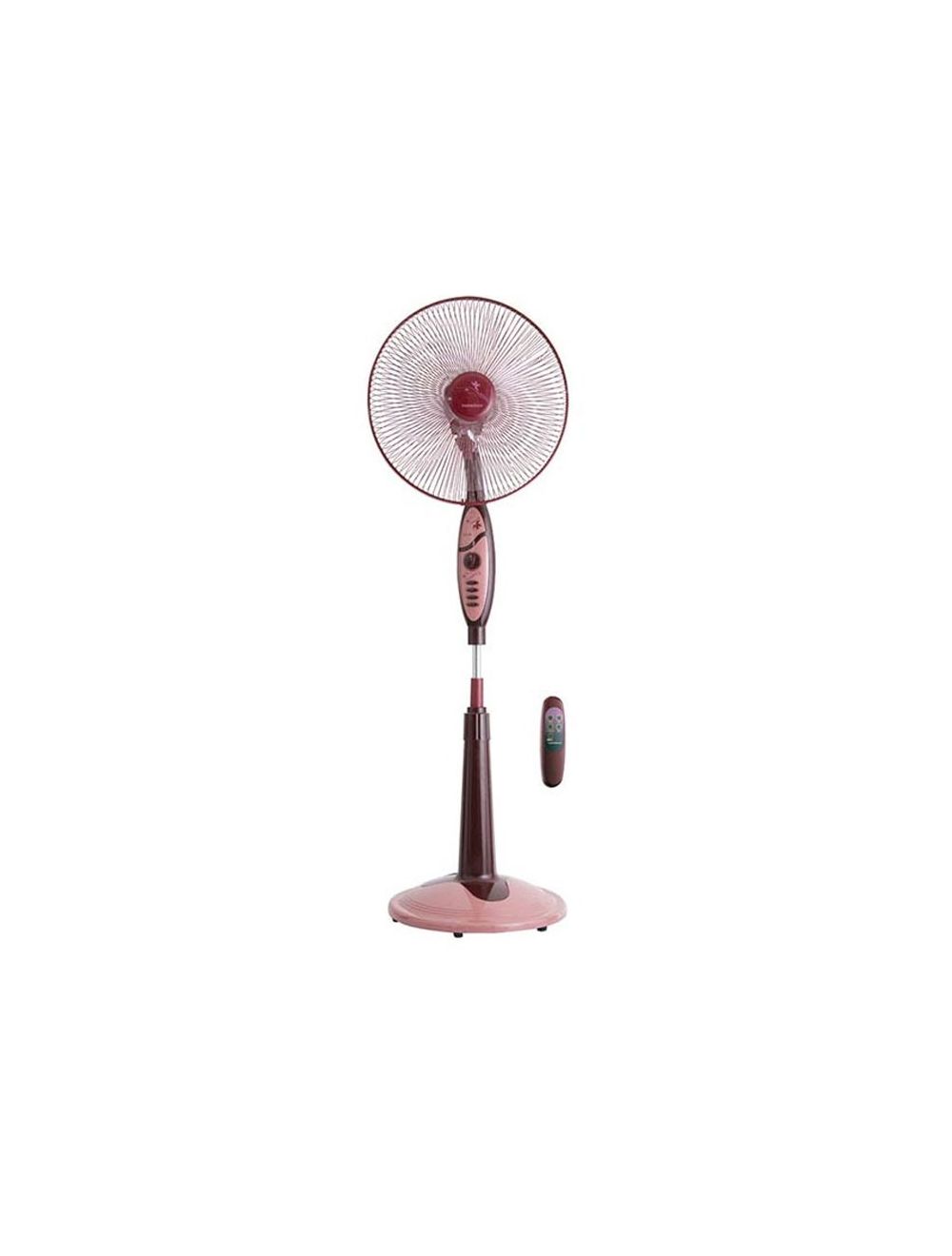 TORNADO Stand Fan 16 Inch 4 Blades Remote Grey Or Maroon EFS-65