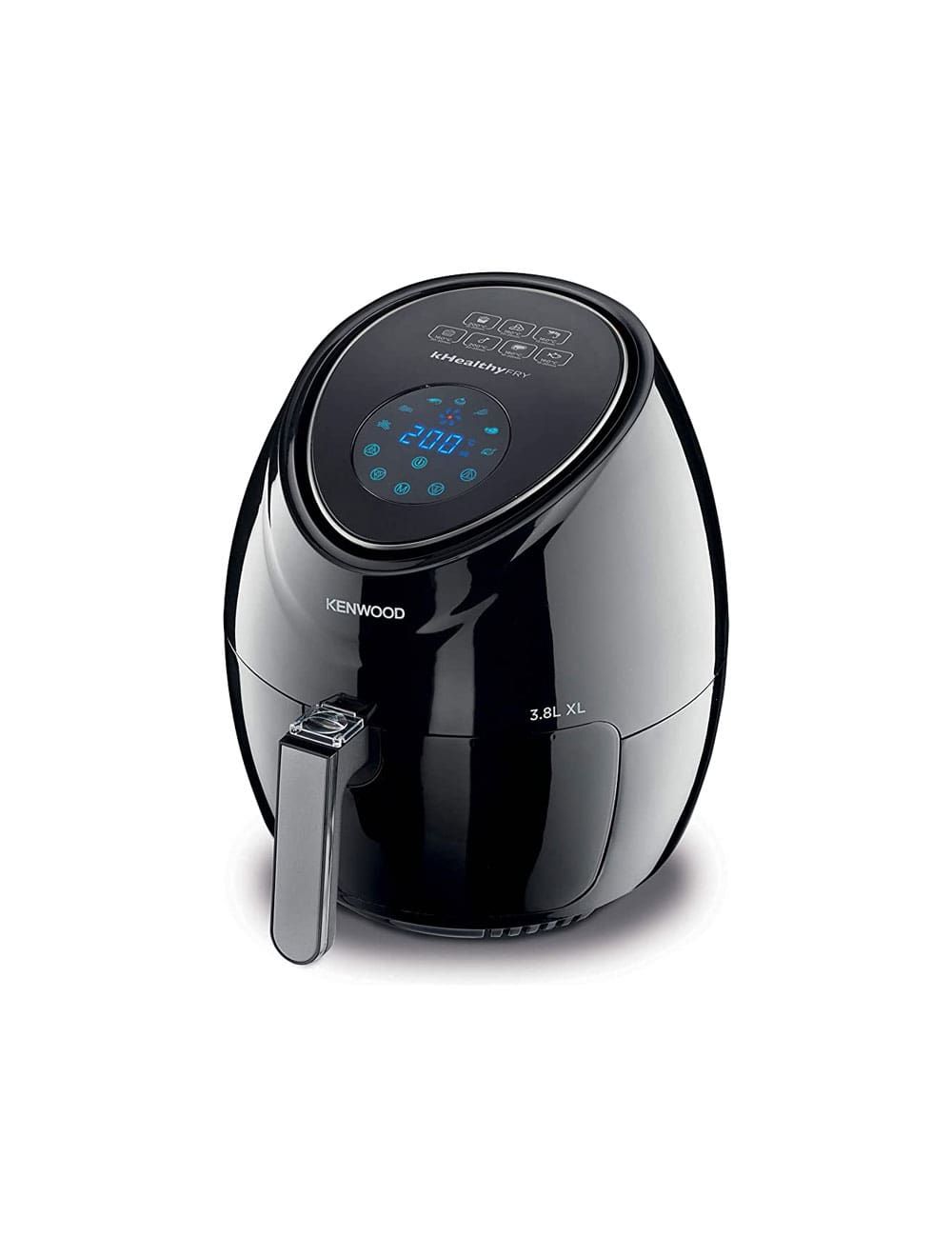 Kenwood airfryer large 3.8litre/1.74kg capacity- white - hfp30.000BK ( international warranty ) - 220v supply voltage and 50hz