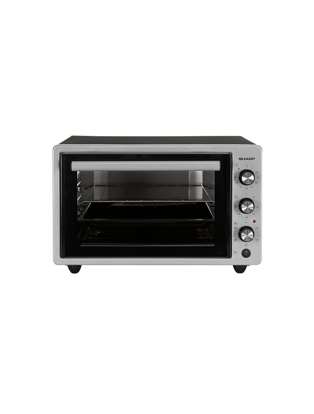 Sharp Electric Oven 42 Liter - 1300 Watt - Grill - Fan - Silver x Black - EO-S42-ES2