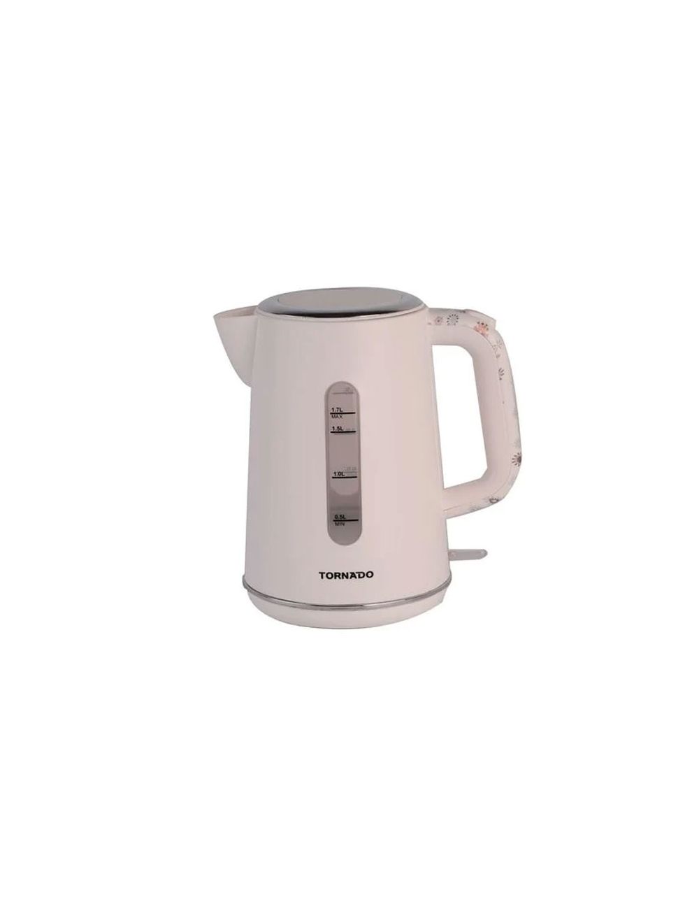 TORNADO TKP-2217-C Plastic Kettle White غلاية بلاستيك من تورنيدو ابيض